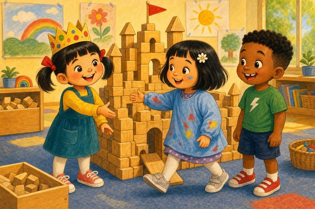 JiaLin welcomes Nichole back to guard the castle with Theo — no grudge, just play