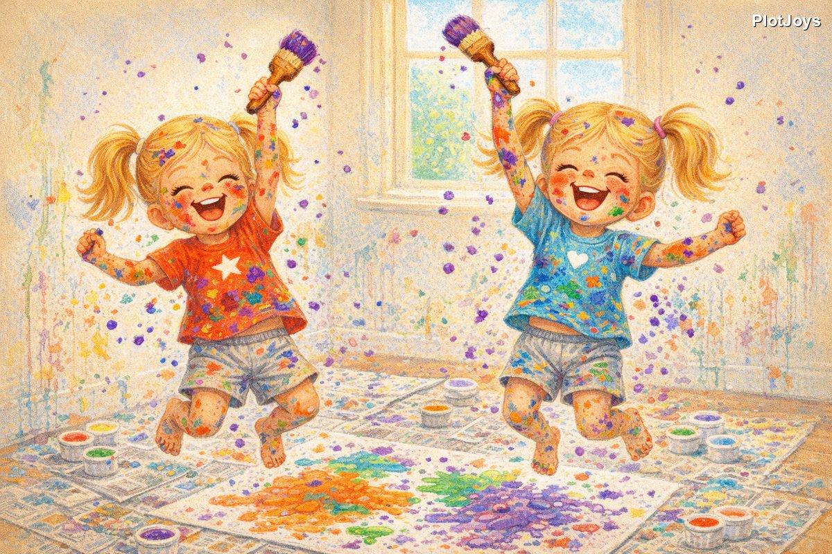 A glorious burst of purple blooming on the painting