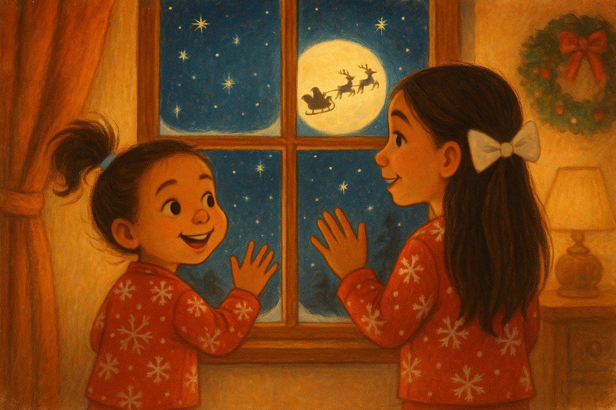 Every Christmas Eve they listen for that special thump and jingle