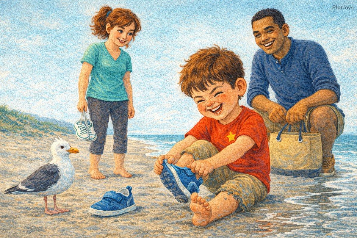 Ethan splashing in the surf at Ocean Beach