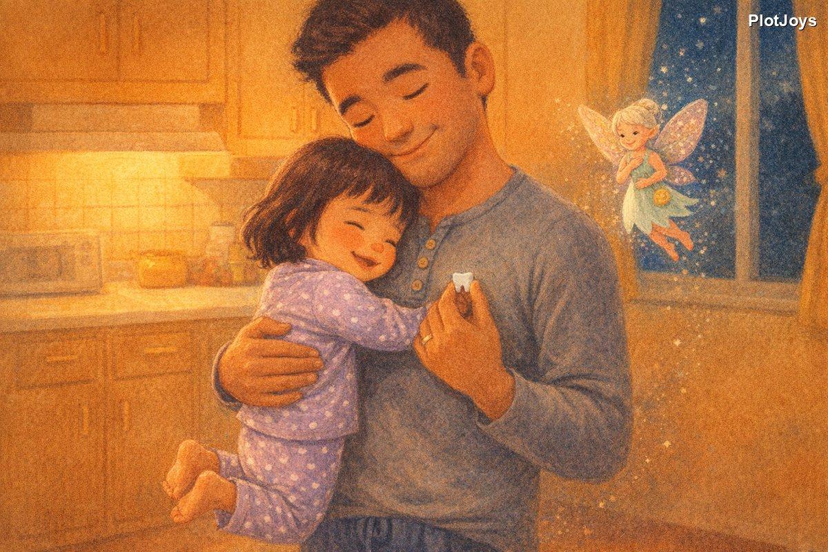 Dad saying every piece of you, JiaLin hugging him tight