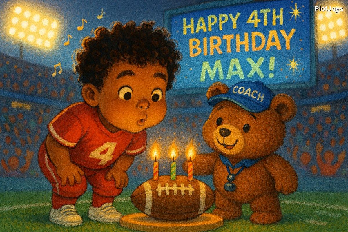 Everyone singing Happy Birthday to Quarterback Max