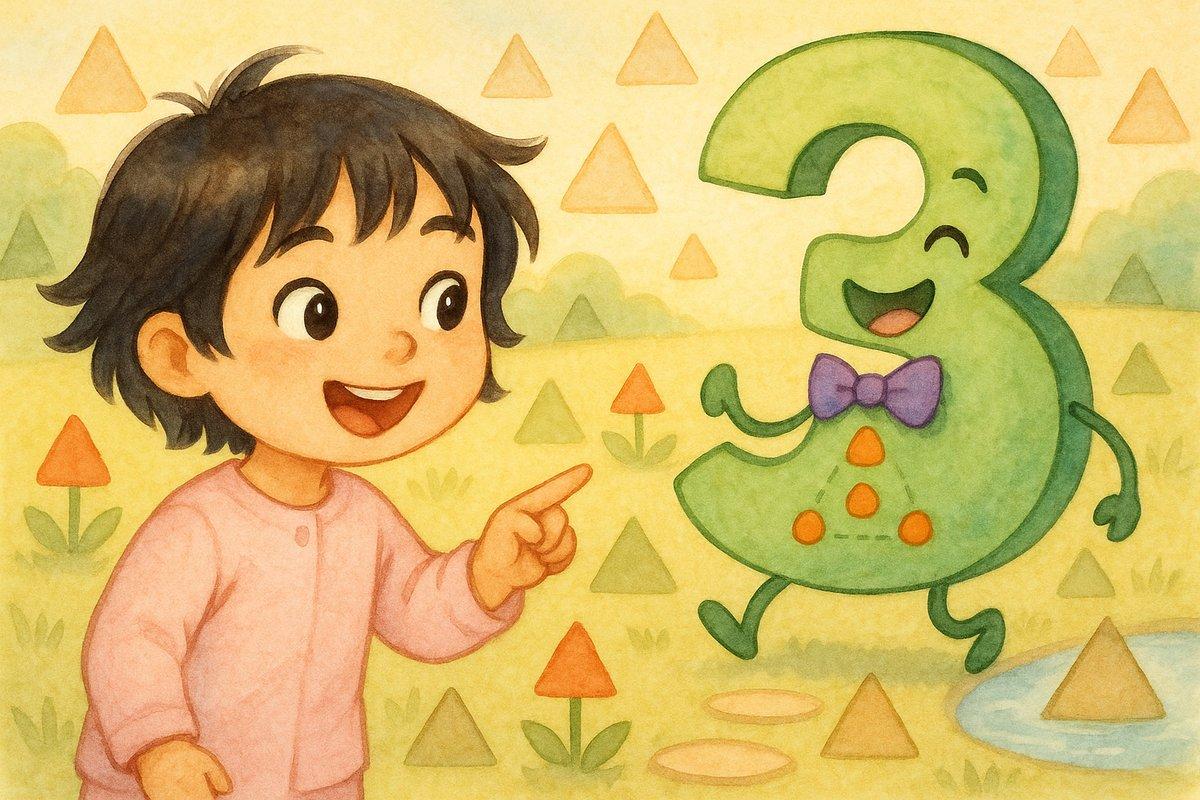 Mia discovering triangles hidden everywhere