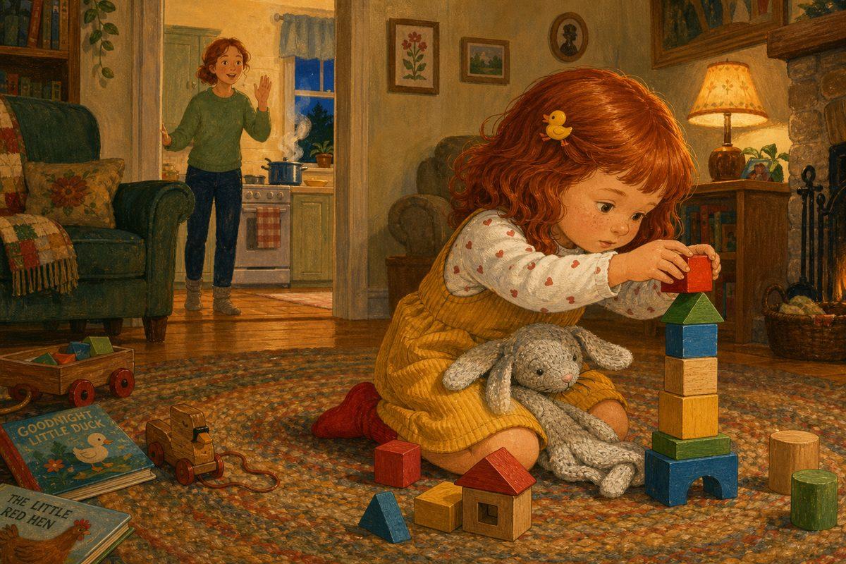 Poppy, a 3-year-old, is so deep in her block tower she doesn’t hear her mother calling from the kitchen doorway — the moment every parent of a toddler who won’t listen knows