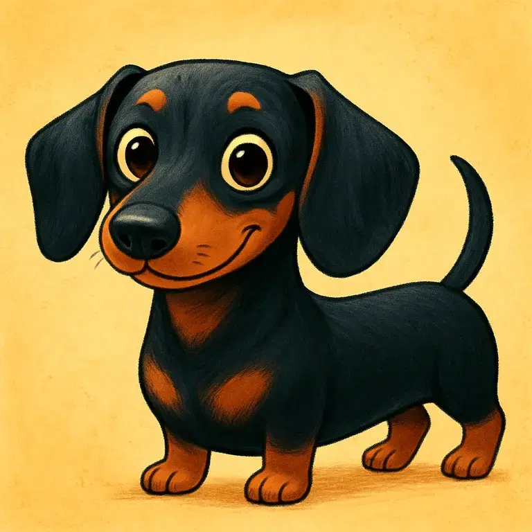 The dachshund — storybook character