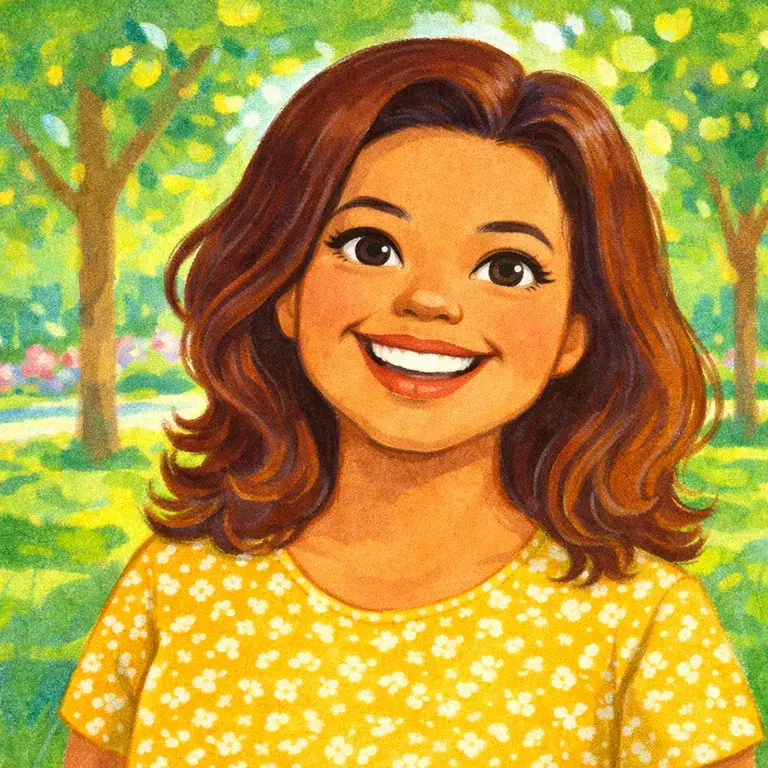 The mom — storybook character