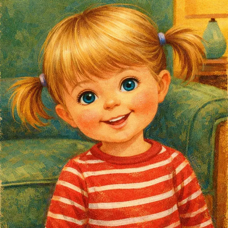 Double pigtails — storybook character
