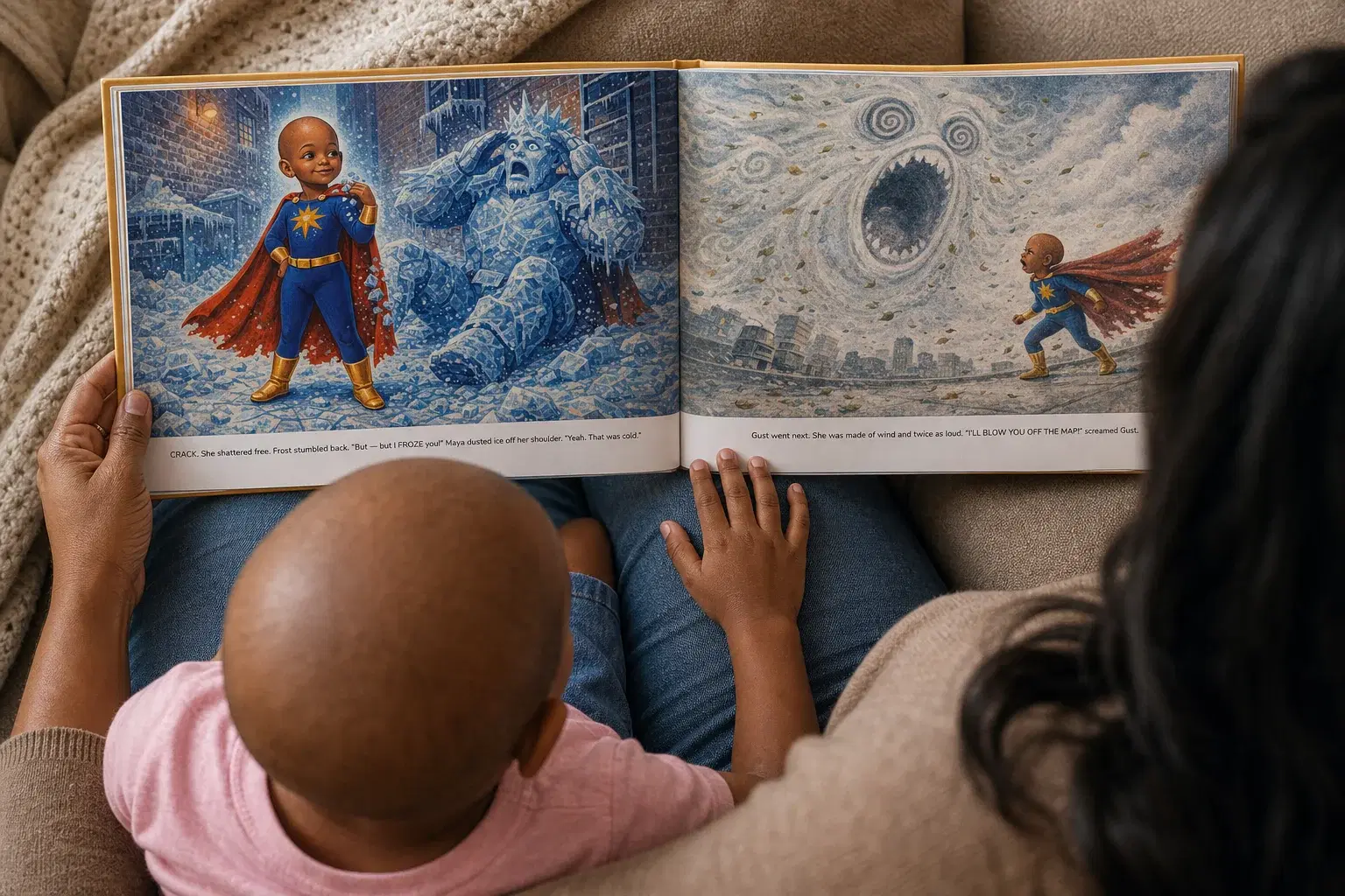 A page from a personalized PlotJoys keepsake