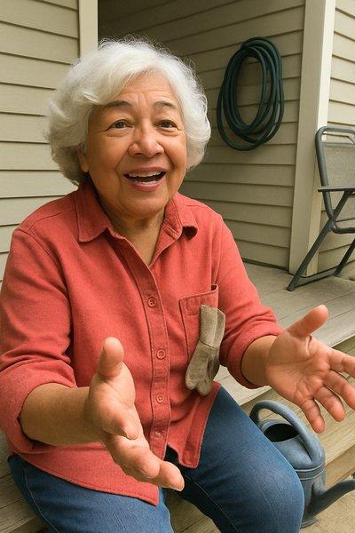 The photo of Nana the family sent